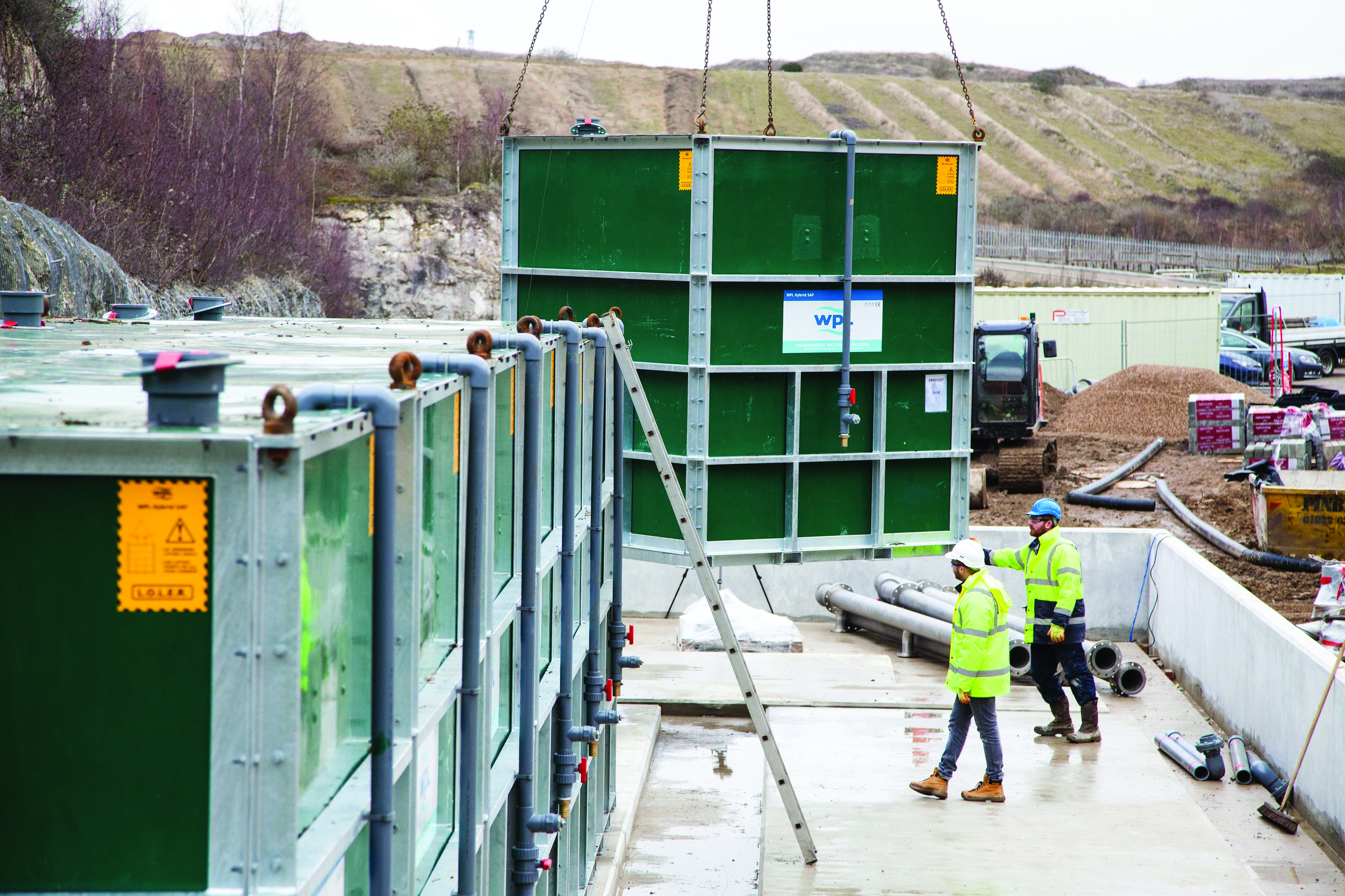 The wastewater treatment plant will cater for approximately 40,000 people.