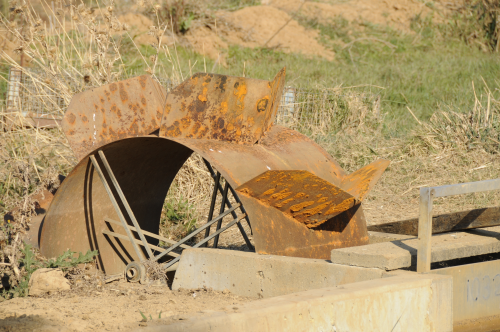 The 100 year old Dethridge wheel has now been replaced with electronic water meters.