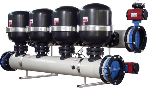 Figure 1. Amiad-Arkal's polymeric corrosion-resistant and self-cleaning disc filter system. (Image courtesy of Amiad Filtration Systems Limited).