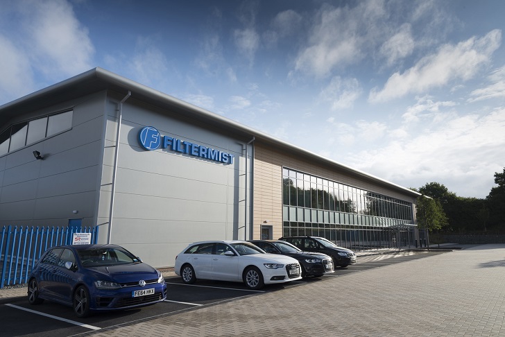 Filtermist International's headquarters in Telford, Shropshire, UK.