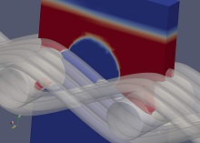 Numerical simulation of the bubble point test on an ODW 6 mesh from GKD. (source:GKD)