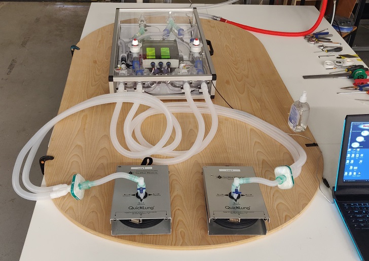 The system is undergoing a series of tests devised in response to the MHRA emergency guidelines. (Image: Institute for Manufacturing/Royal Papworth Hospital)