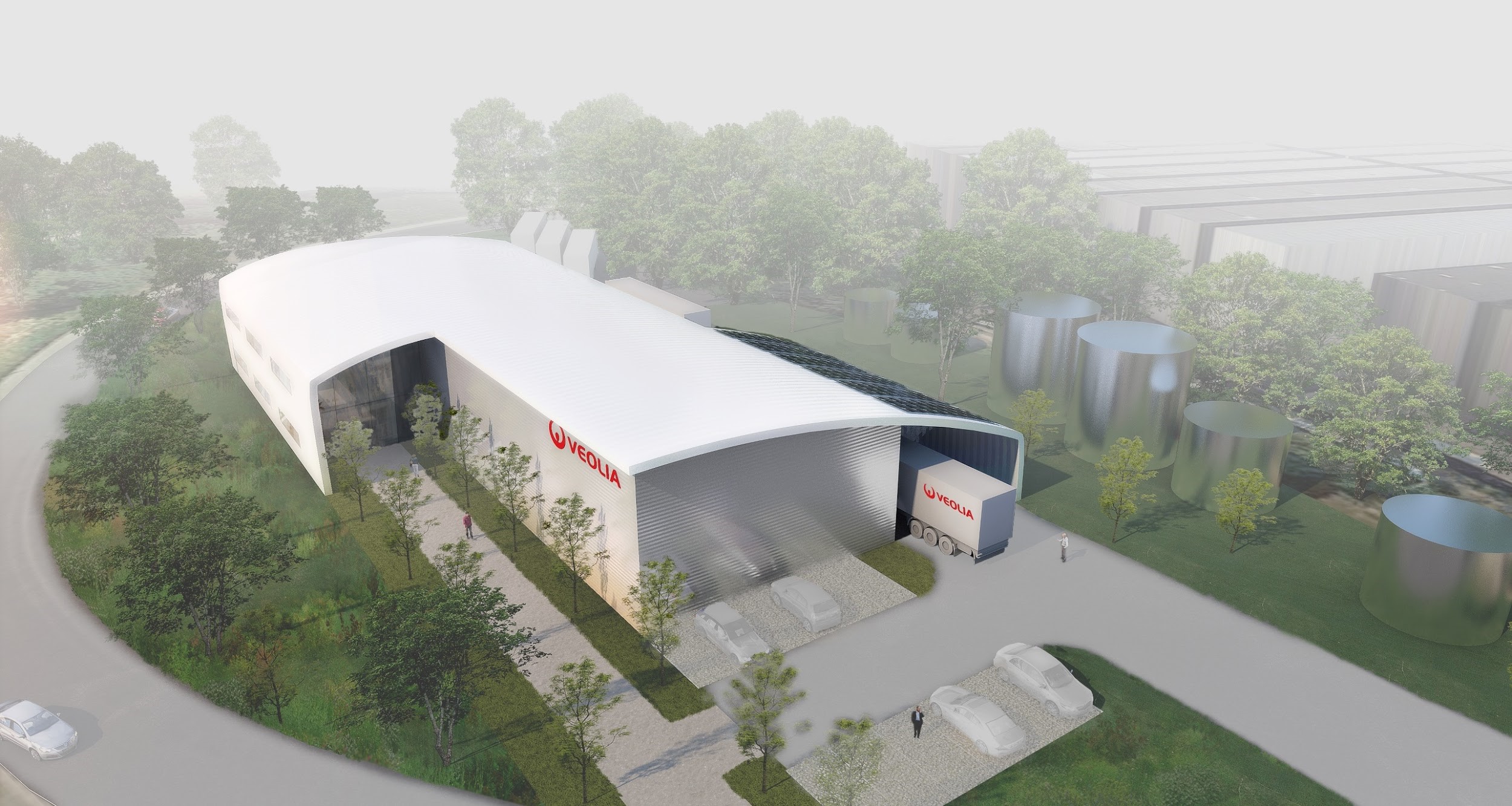 Render of the new facility in Heinsberg.