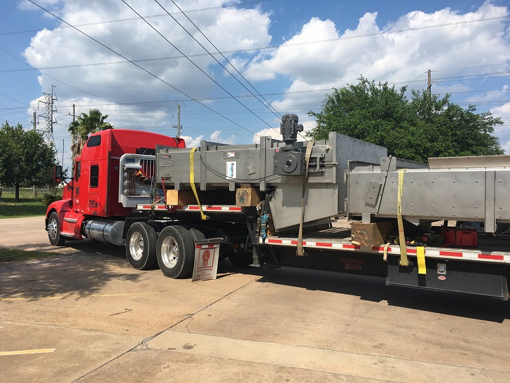 Headworks International’s Bar Screens being delivered to the Hyperion WRP.