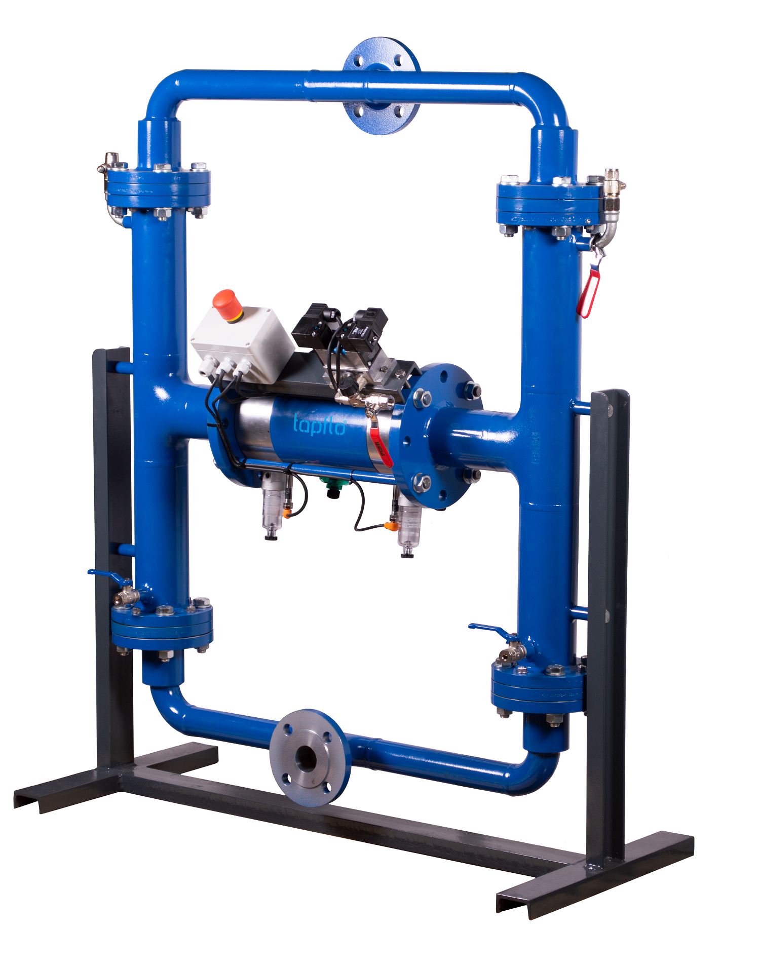 The pump is designed for demanding applications where liquid is transferred to the filter press.