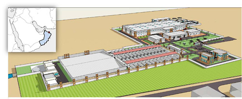 Concept drawing of the completed water treatment plant.