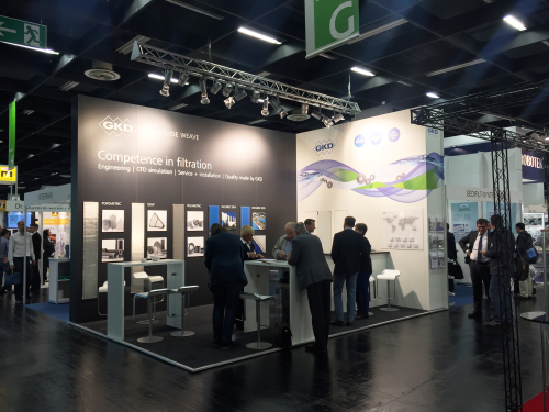 GKD booth at Filtech, Cologne, Germany, October 2016. Image courtesy of GKD.
