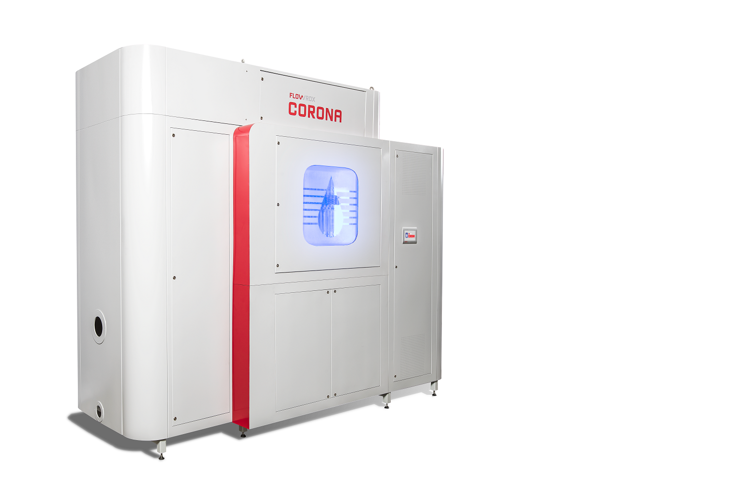 The Flowrox Corona is an industrial water treatment technology which replaces chemicals with non-thermal plasma.