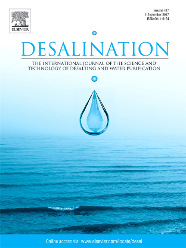 Elsevier journal Desalination.
