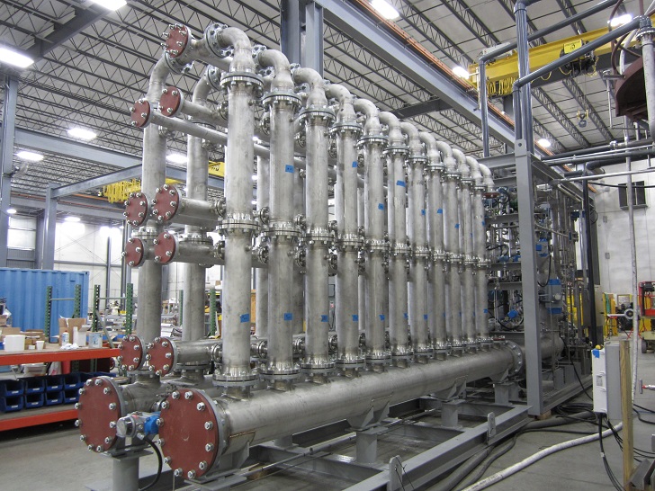 CeraMem filtration equipment system. Flow rate of 600gpm (135m3/hour).