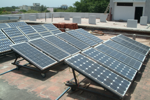 Figure 4: The solar panel rooftop system.