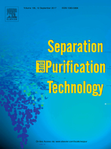 Elsevier journal Separation and Purification Technology.