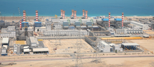 A desalination plant in Dubai.