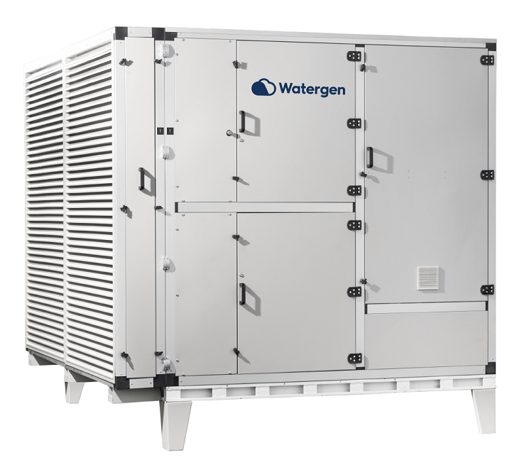 Watergen’s large scale atmospheric water generator.