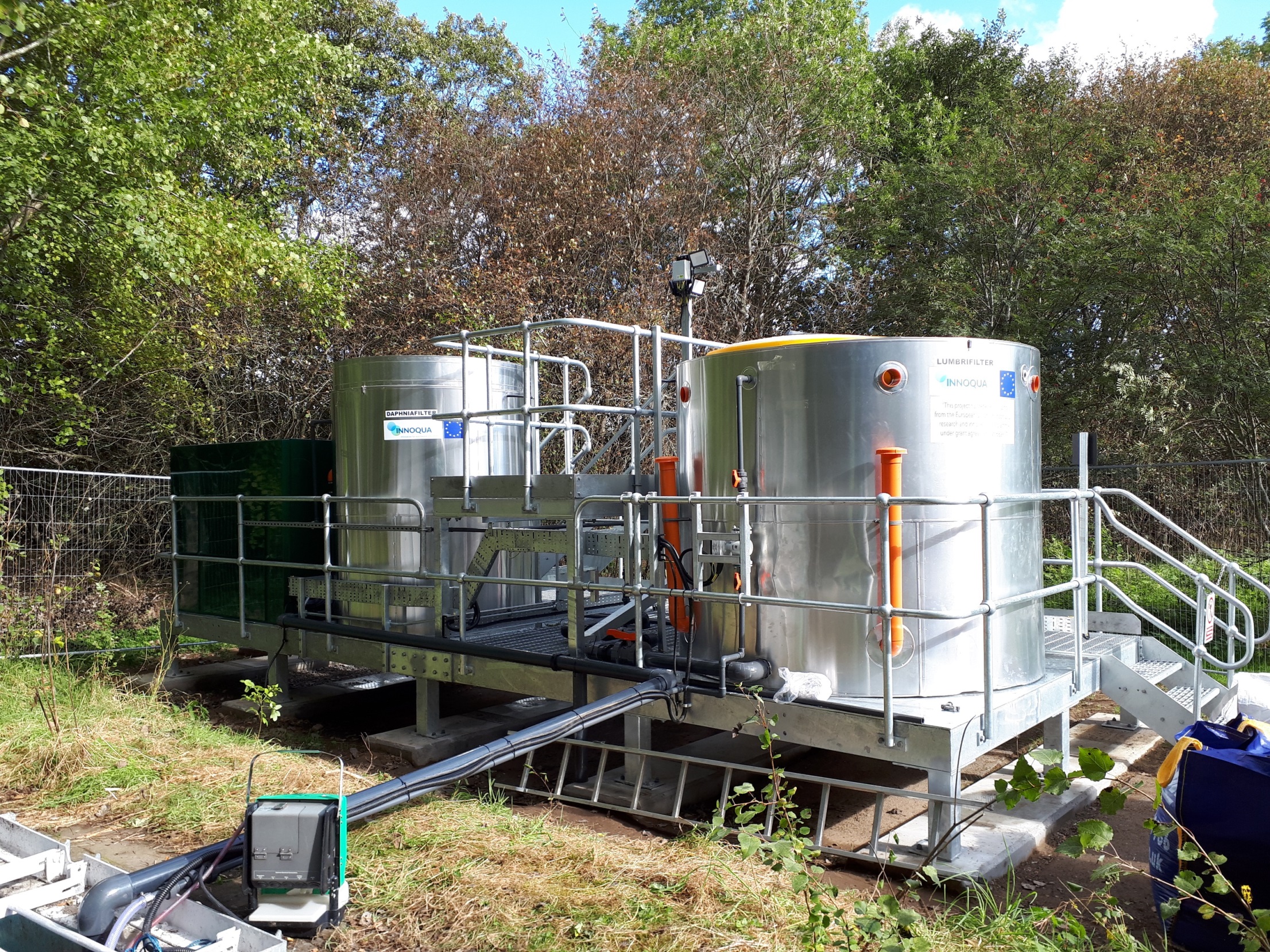 The Scottish Water pilot site at Littlemill in Nairnshire.