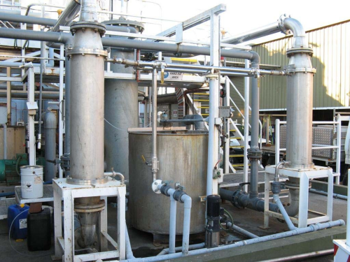 Figure 5: Filtration plant for the treatment of mixed oily wastewaters and emulsions (Photo courtesy of Worth Recycling Pty Ltd and Mr. Guy Ortado).