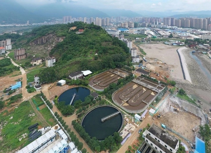The Fujian Province Wastewater Treatment Plant.