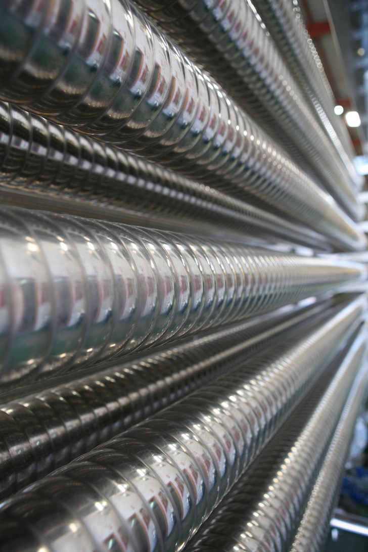 Corrugated tubes have been shown to help reduce many types of fouling.