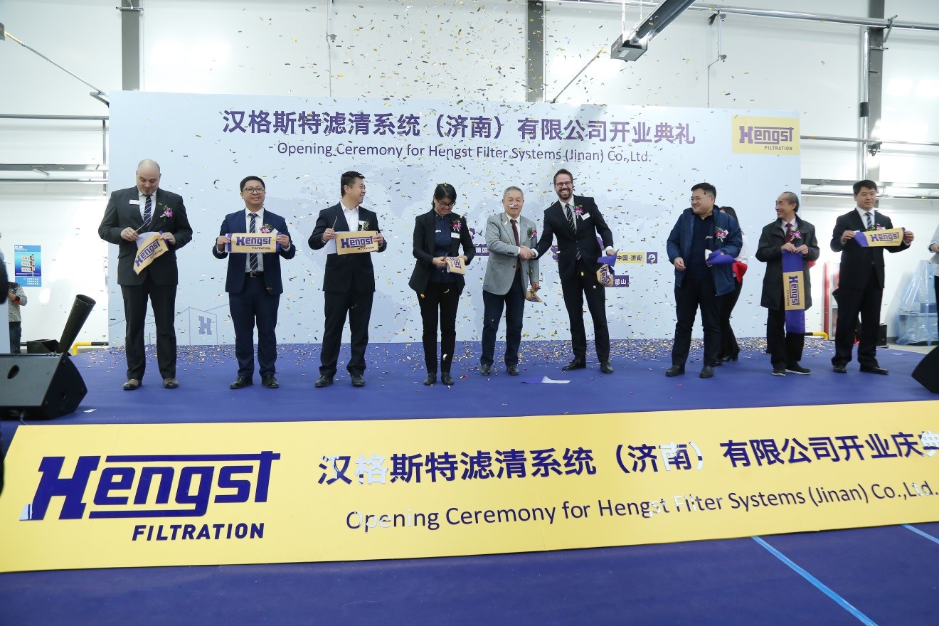 The opening ceremony for Hengst's new plant in Jinan, China.