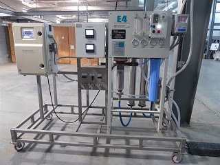 GE Water  Process Technologies RO system and TOC Analyzer purifies the rainwater to a potable level.