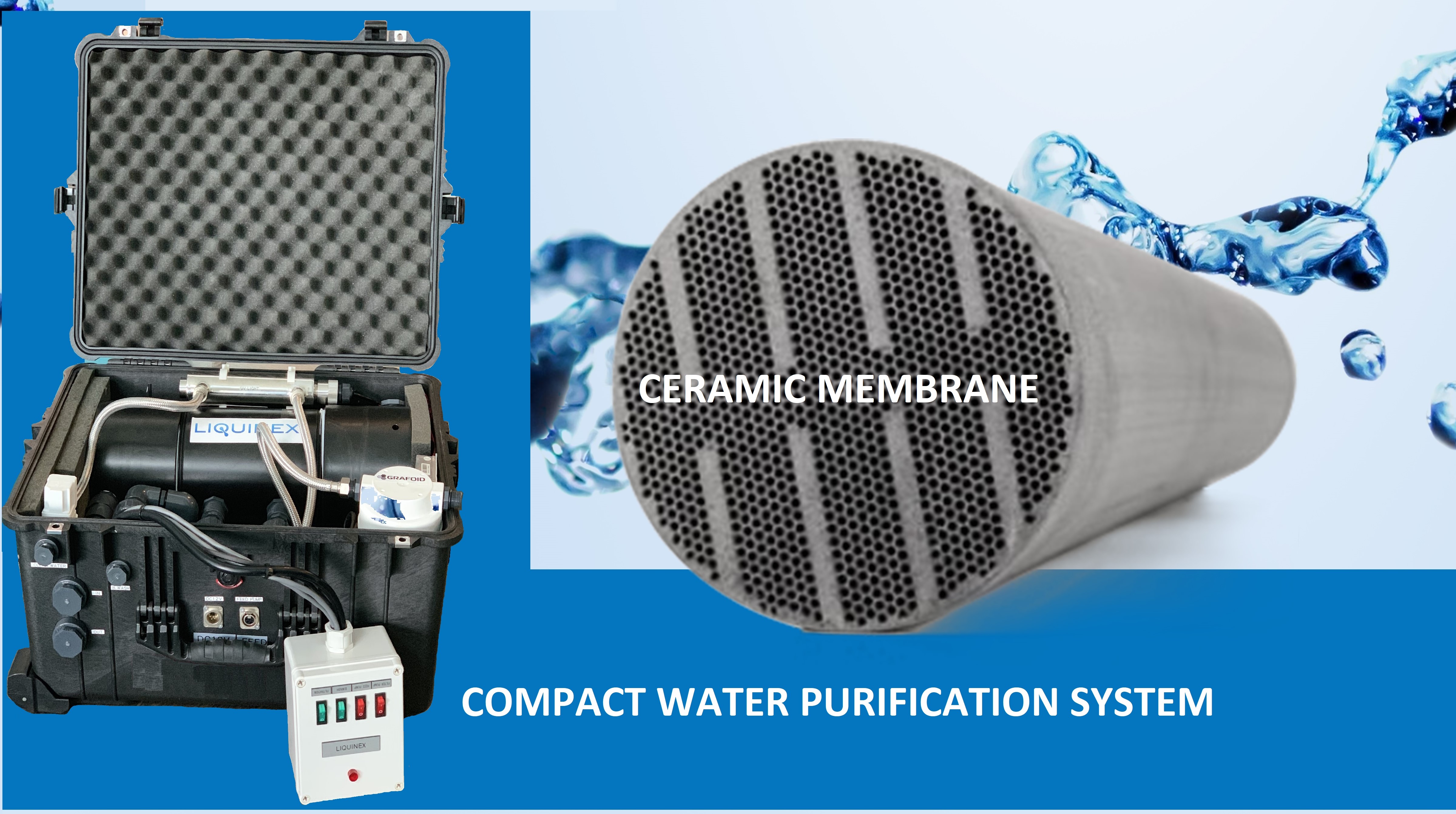 Liquinex's compact water purification system has won a global water award in Dubai.