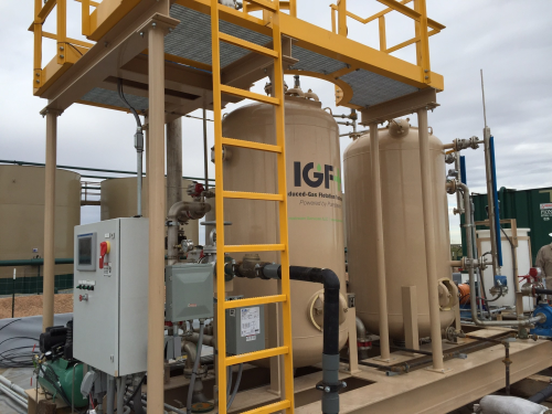 Purestream provides water treatment for the re-use of produced and frac water in the oil and gas field