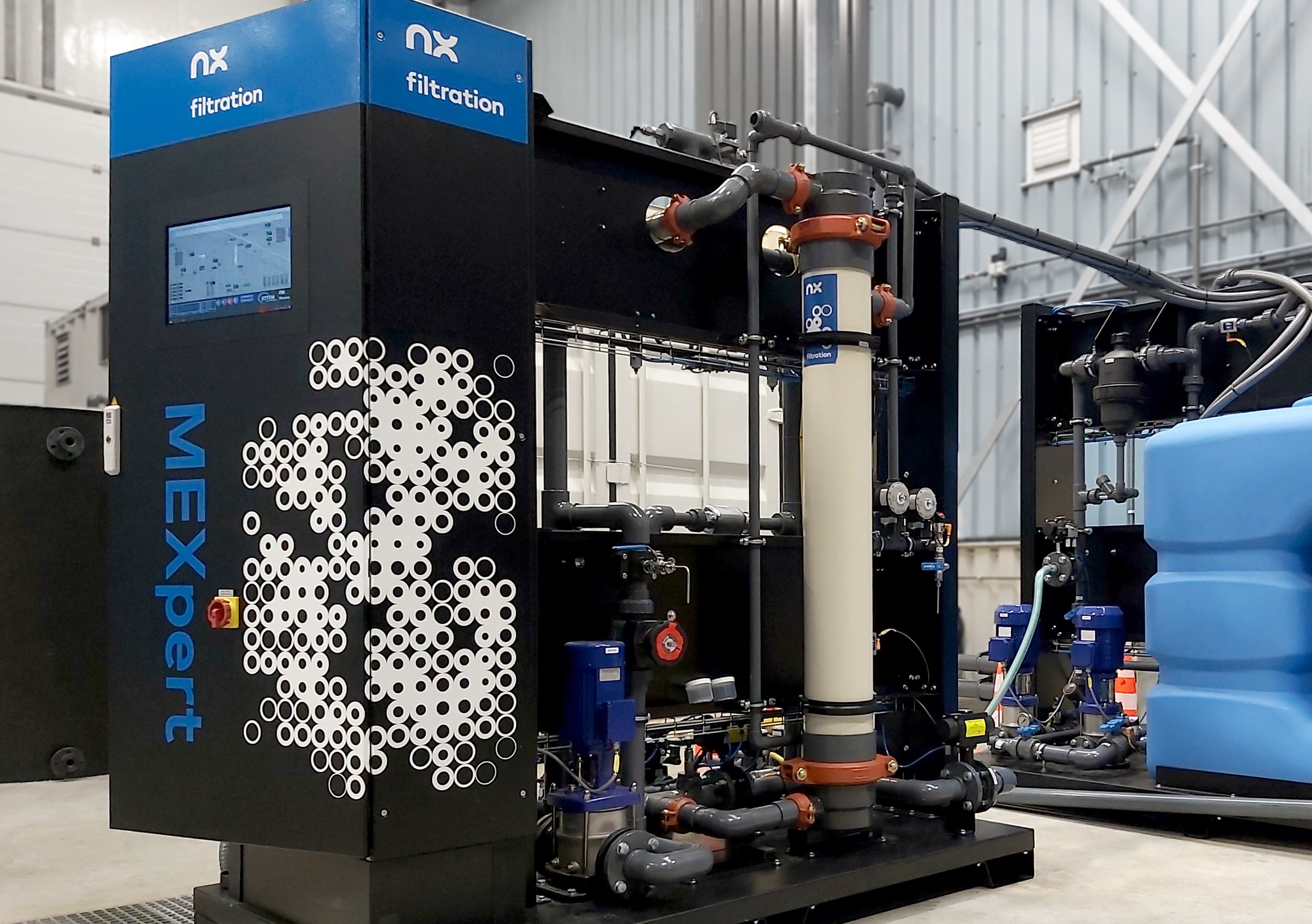 NX Filtration’s Mexpert pilot installation for hollow fiber nanofiltration membranes at PWN.