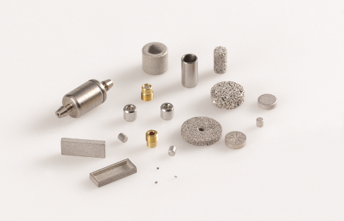 Mott's range of porous metal products.