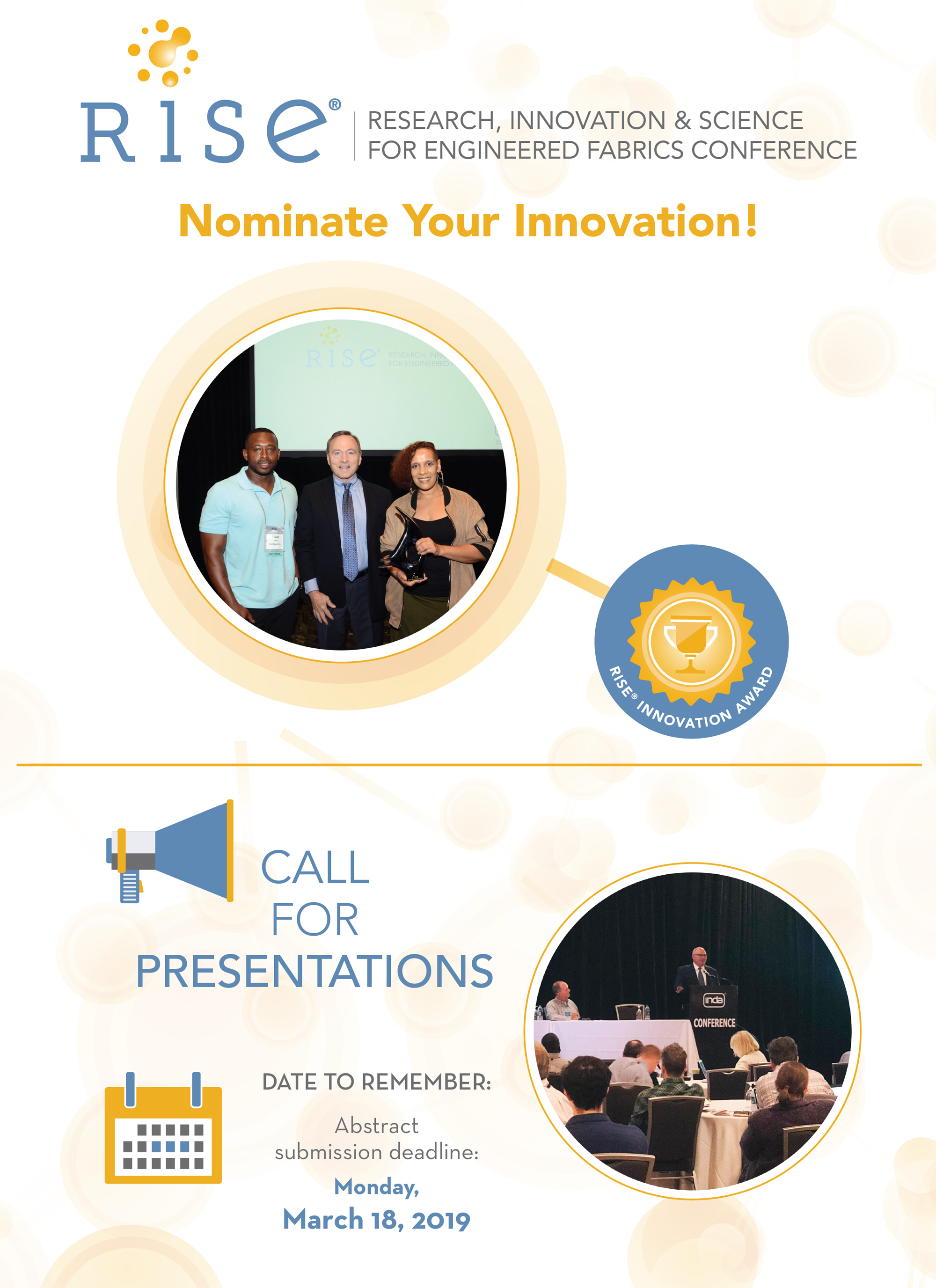 INDA is calling for presentations for RISE 2019 and nominations for its RISE Innovation Award.