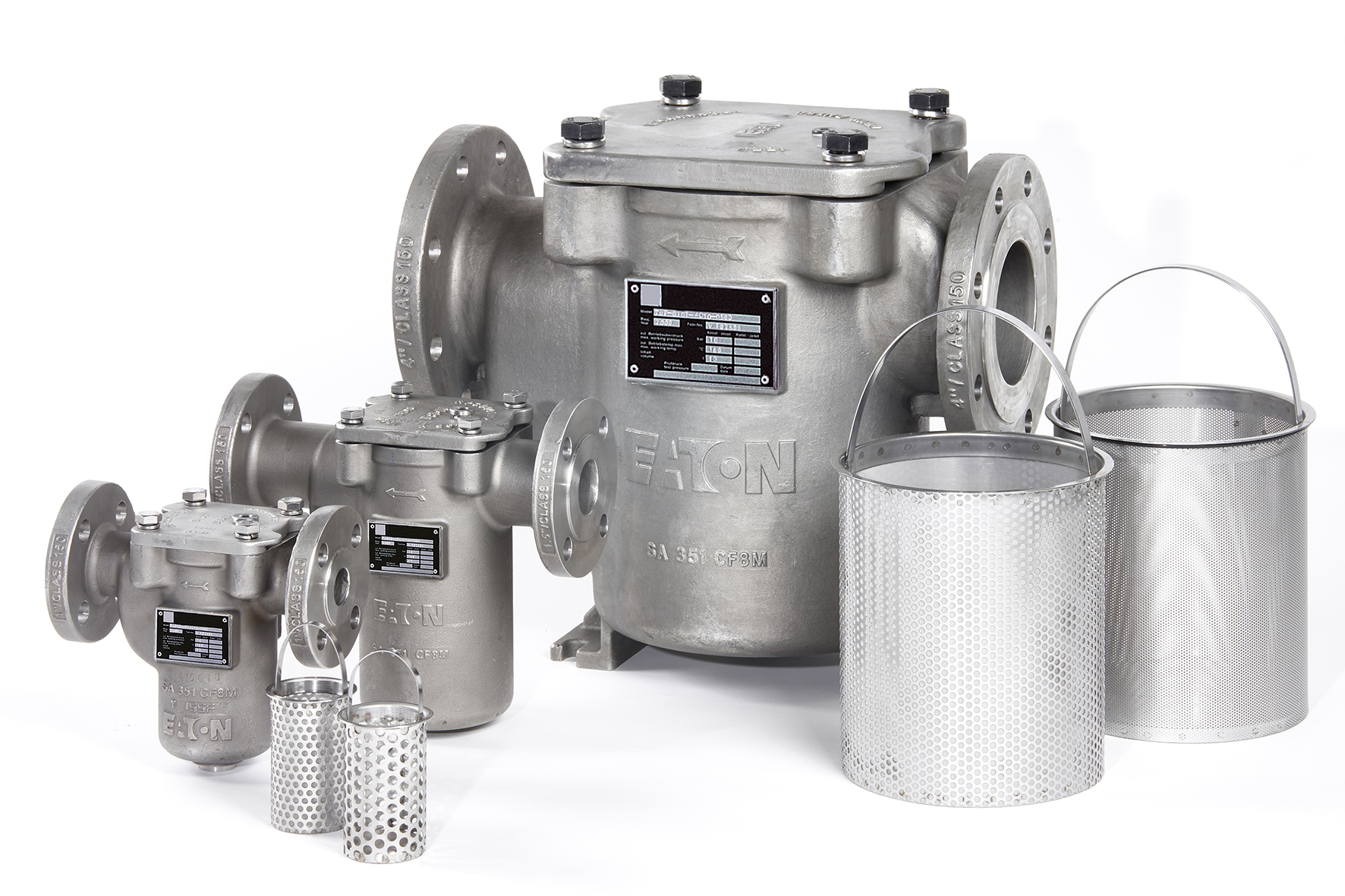 Eaton’s PED-compliant Simplex 72X pipeline basket strainers in ductile iron and stainless steel (CF8M) are designed to protect process equipment in chemical, petrochemical and water applications.