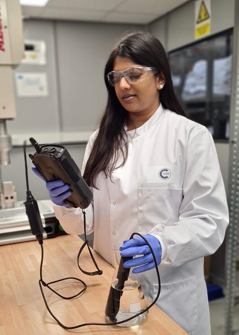 KTP Associate Anjani Parsotamo, who researched MBBR technology for her Masters degree at Cranfield.